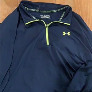 Men’s Under Armor 3/4 pullover size XXL navy